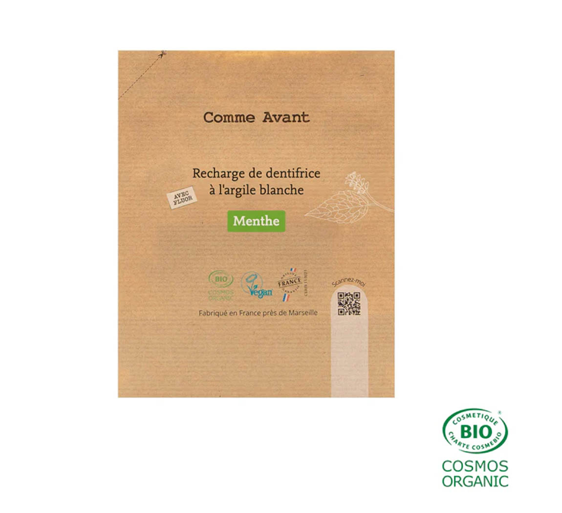 sachet rechargeable pour dentifrice Recharge dentifrice